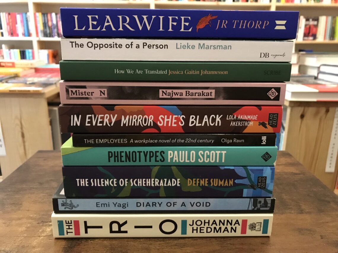 Stack of New Fiction Titles